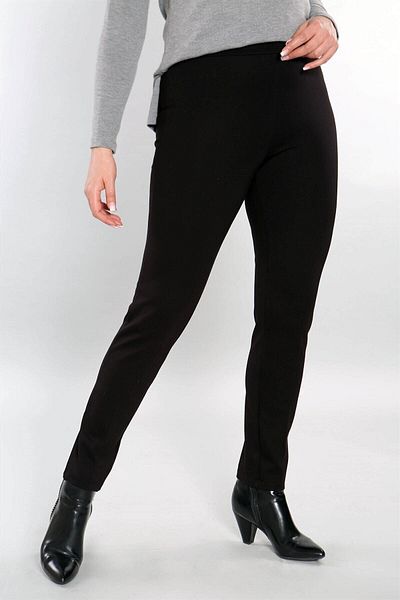 SERTUĞ Large Size Black Trousers with Elastic Waist (Buy Size 1 Small)