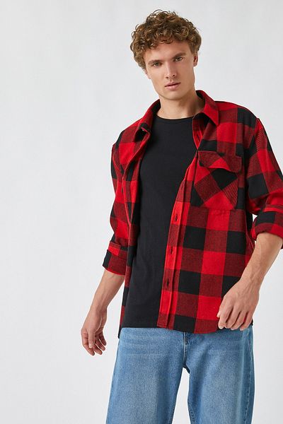 Koton Jacke - Rot - Relaxed Fit