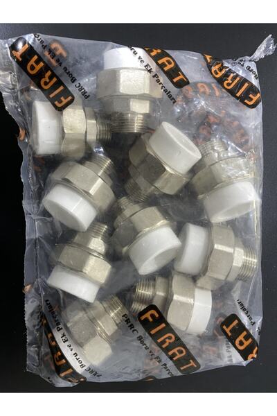 FIRAT 25mm Dış Dişli Oynar Başlıklı Rakor Nipel 10 Adet