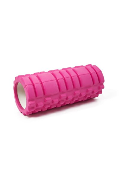 AVESSA Tırtıklı Kısa Masaj Köpüğü Foam Roller Pilates Egzersiz Aleti 33 Cm Pembe