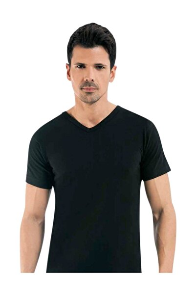 jilly jo 2009 Ανδρικά θερμικά εσώρουχα με λαιμόκοψη V με κοντό μανίκι εσώρουχο