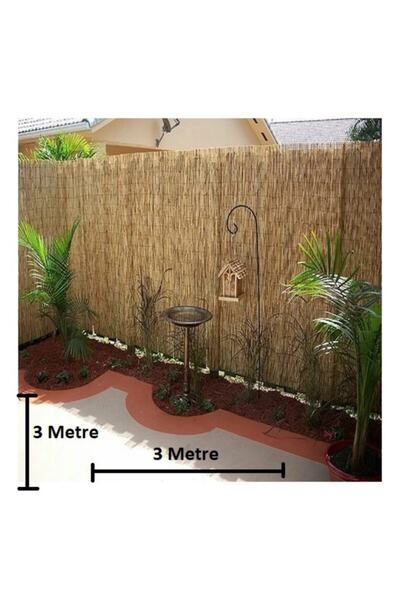 tunalar Bambu Kamış Hasır 3 Metre X 3 Metre