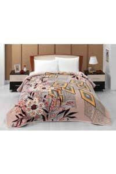 MİNK Lacasa 1093 Luxury Mink Beige Blanket - 200x240 King Size