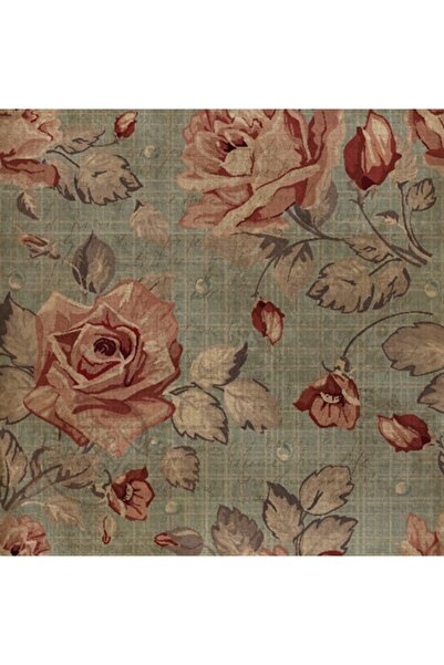 Letbil Vintage Çiçek Afiş/poster 25x25cm