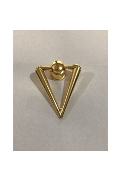 HİLAL AKS Üçgen Sarkaç Düğme Kulp Altın