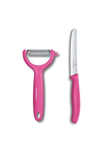 Victorinox Peeler And Tomato Knife Set Pink