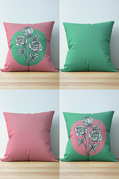 Nish & Royal 4-Piece Double Sided Special Designed Digital Printed Modern Sue...