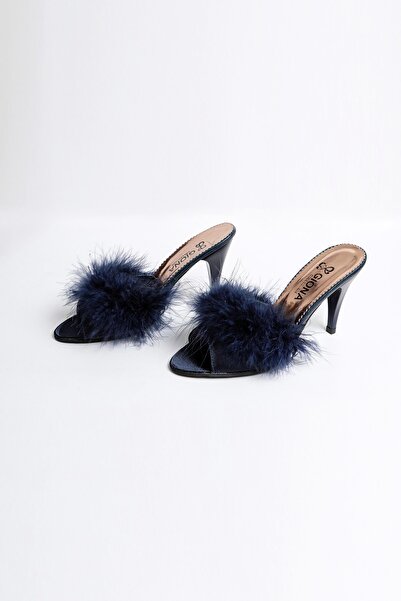 GIONA Thin Waisted Heeled Bridal Slippers