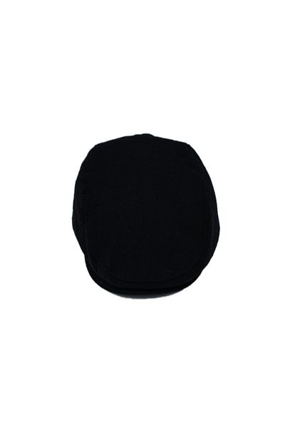 şapkadan Men's Hat Black Winter Trend Flat Cap Wool Cap