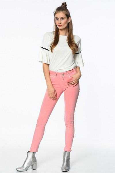 Lee Cooper Women's Mayra 1 Skinny Fit Trousers A. Coral 152 LCF221002