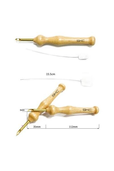 Skc Ahşap Punch İğnesi Kalın Uçlu