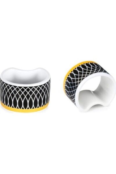 Lotus by ZClasse Lotus Bone China Set de 6 suporturi pentru șervețele din por...