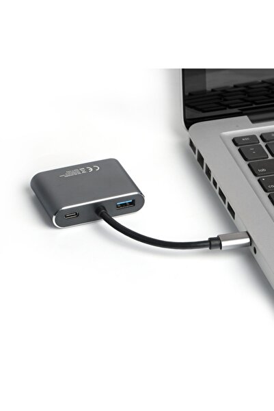 Dark Usb 3.1 Type-c' Den 4k Uhd Hdmı & Vga Dönüştürücü Adaptör (dk-ac-u31xhdv)