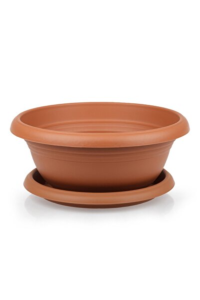 SERİNOVA A003 Tabaklı Aranjman Saksı 13 Litre Kiremit