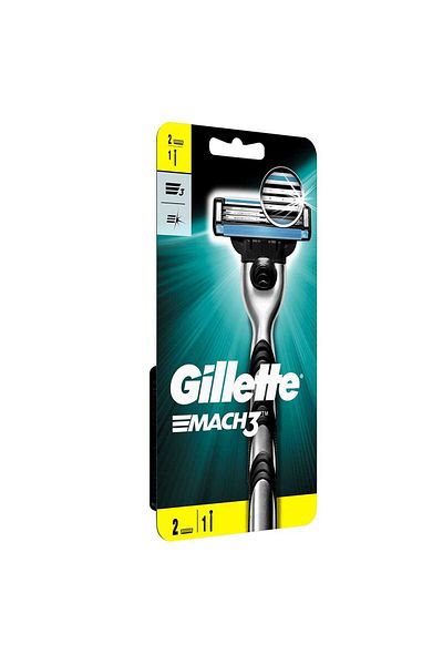 Gillette Mach3 Machine Razor 2 Up 1 Spare
