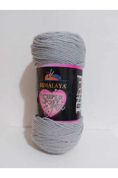 Himalaya Supersoft Yarn 200 Gr El Örgü Ipliği 80803-gri