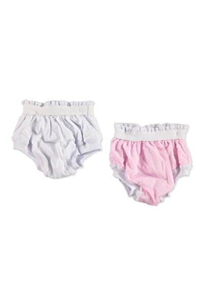 ebebek Hello Baby 2'li Alıştırma Külodu Pembe Beyaz