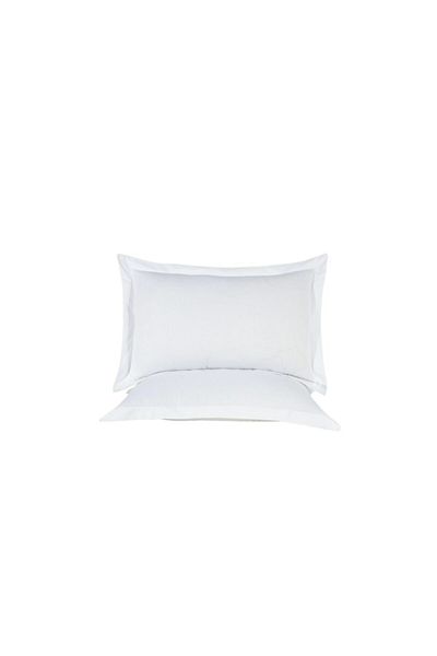 NESCO Σετ μαξιλαροθήκης Flounce 100% βαμβάκι (2 τεμάχια) με φερμουάρ