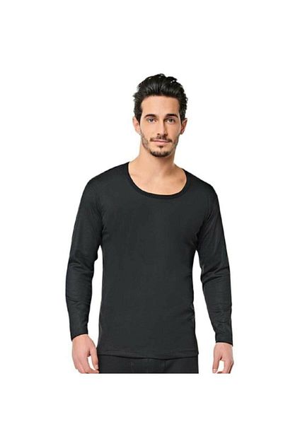 Tutku Undershirt Black Men's Thermal Set - Lower and Upper Set