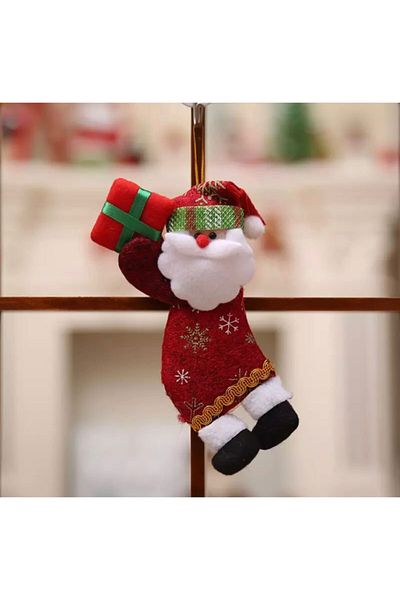 QUEEN AKSESUAR New Year Christmas Special Package Santa Claus Collectable Large Plush Pine Tree Ornament