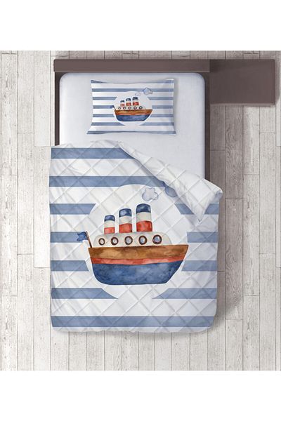 yok yok evim eve dair her şey Gemili Digital Printed Single Duvet Set