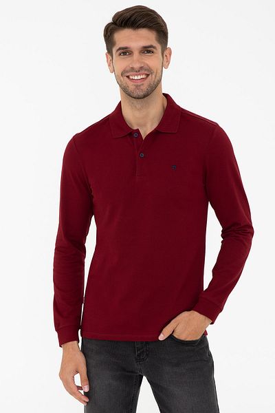 Pierre Cardin Κόκκινο ανδρικό φούτερ G021GL082.000.1372124