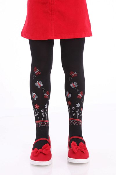 İTALİANA Butterfly Patterned Children's Pantyhose