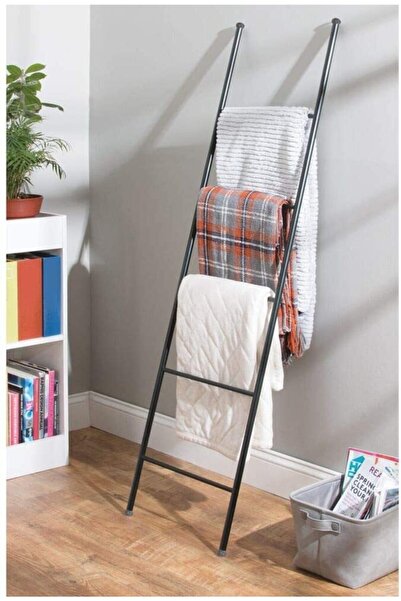 Retodesign Merdiven Havlu Rafı Siyah 1880