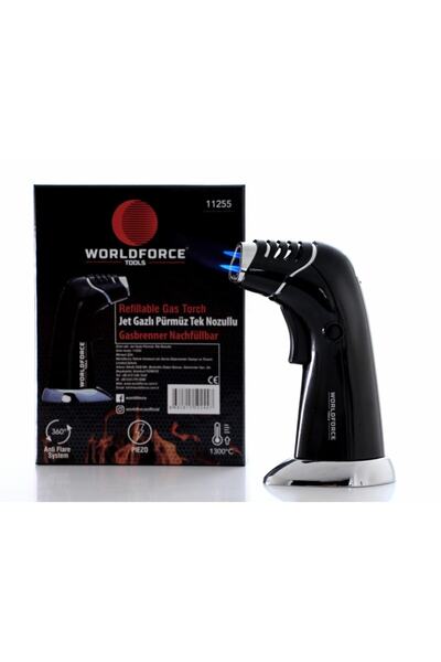 Worldforce Turbo Torch Piezo 1300° Doldurulabilir Jet Pürmüz