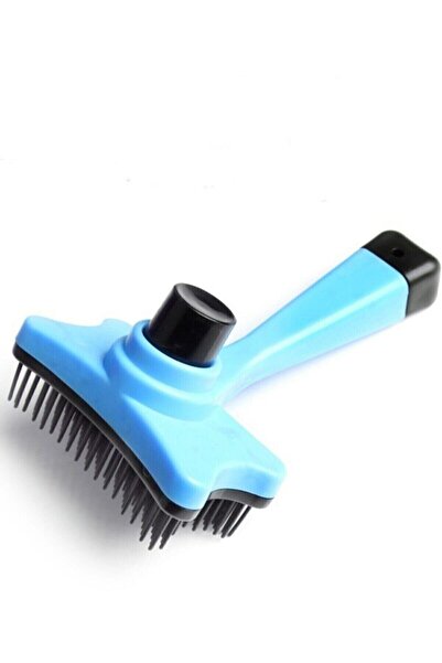 CMT Pet Cat Dog Automatic Hair Collector Comb with Button Scratching Comb Brush