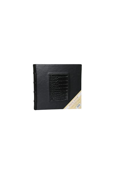 GünTech 10x15 200 Λευκό δερμάτινο άλμπουμ φωτογραφιών Μαύρο