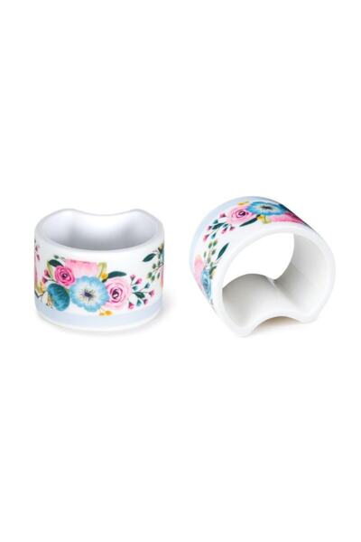Lotus by ZClasse Lotus Bone China Set de 6 suporturi pentru șervețele din por...