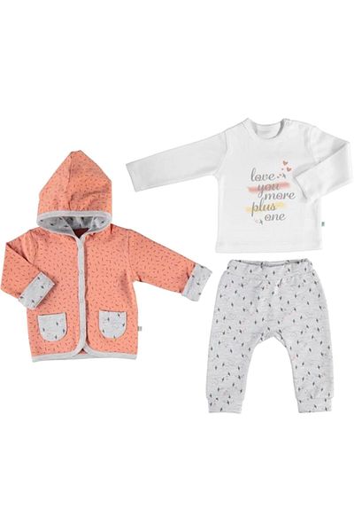Biorganic 3-Piece Jacket Set for Baby Girl - 73246