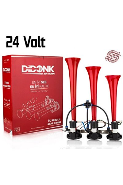 DİDONK 3 Borulu Arap Korna - Dali Dali Korna - Saydırmalı Korna (24v)