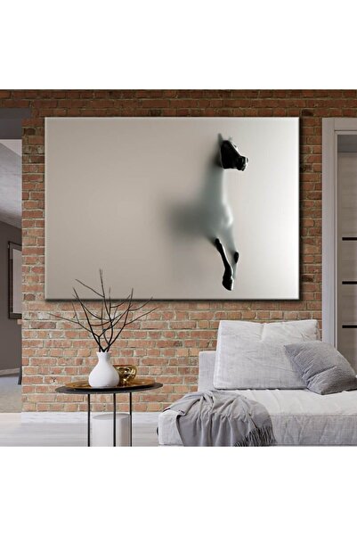 Voovart Siluet At Dekoratif Kanvas Tablo - Voov1553