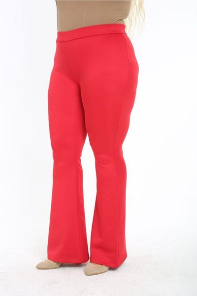 Esina Women's Diving / Scuba Fabric Trousers Flared Leg