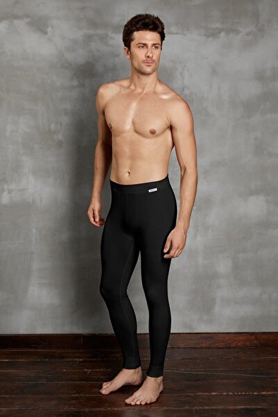 Doreanse Erkek Siyah Termal Alt Içlik Tayt