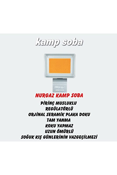 NURGAZ Kamp Sobası Tüplü Soba Ng 309