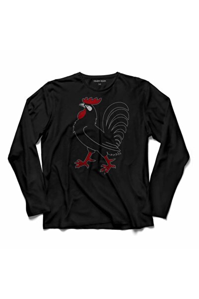 Kendim Seçtim Плямистий півень Курка Тварини Довгорука футболка з принтом Дит...