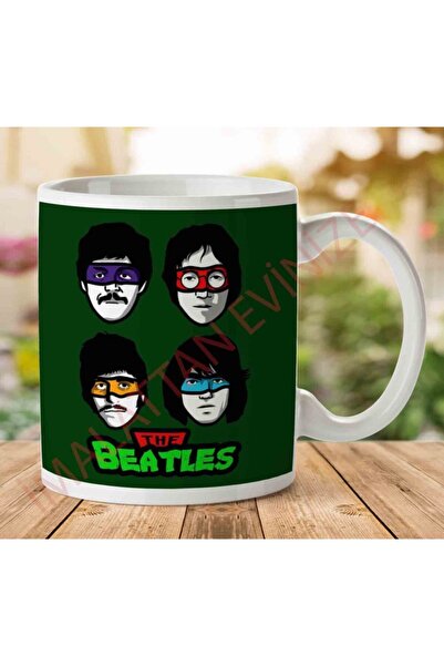 ART HEDİYE The Beatles Teenage Mutant Ninja Turtles Two Side Printed Mug
