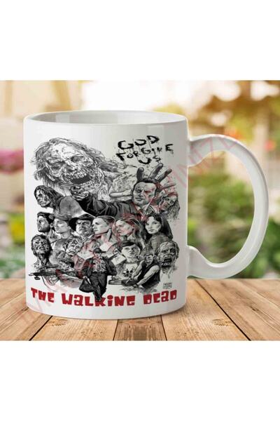 ART HEDİYE The Walking Dead Charcoal Two Sided Printed Mug