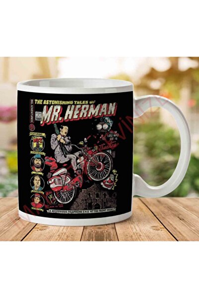 ART HEDİYE كوب مطبوع على الجانبين من The Astonishing Adventures Of Mr Herman ...