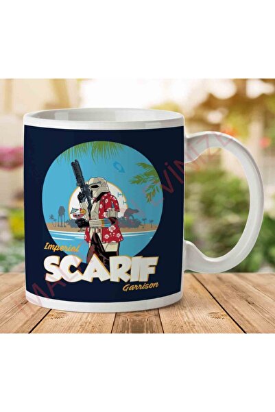 ART HEDİYE كوب مطبوع على الجانبين من Star Wars Imperial Scarif Garrison