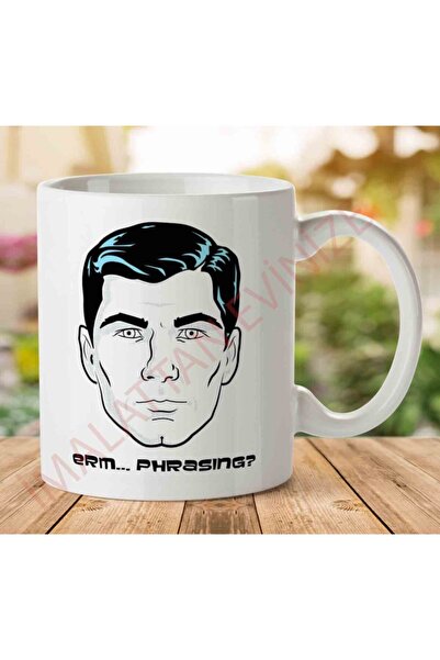 ART HEDİYE كوب مطبوع على الجانبين من Sterling Archer Erm Phrasing