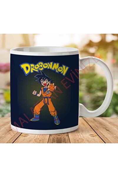 ART HEDİYE كوب بطبعة دراغون بول وبوكيمون ماشوب على الجانبين