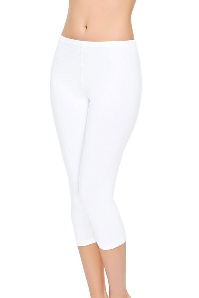 Tutku Elit Γυναικείο κολάν White Modal Cotton Κάπρι κάτω από τη φούστα Νέα σεζόν