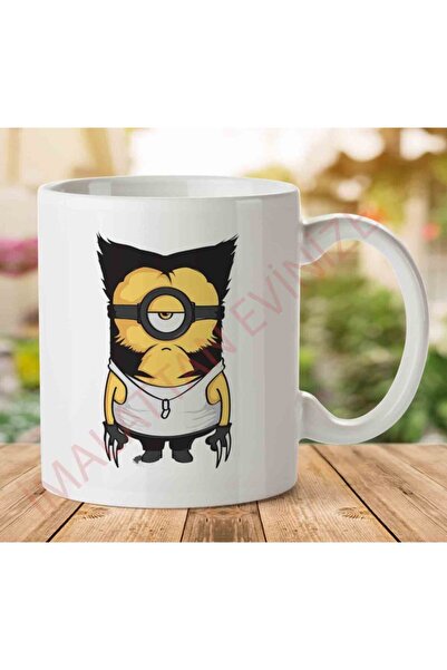 ART HEDİYE كوب Wolvenion Wolverine Minion X Men Minions مطبوع على الجانبين