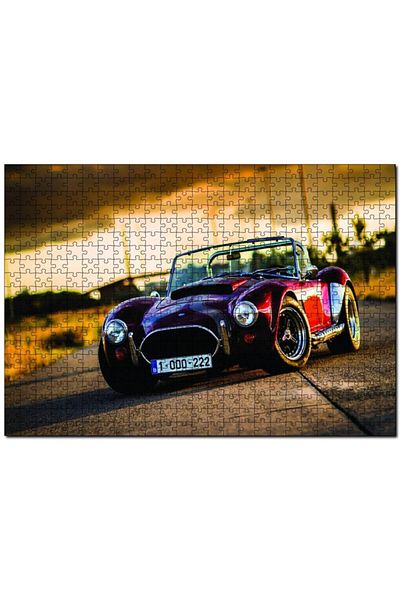 Cakapuzzle Classic Claret Red Automobile 500 Piece Puzzle Jigsaw Puzzle Mdf (wood)
