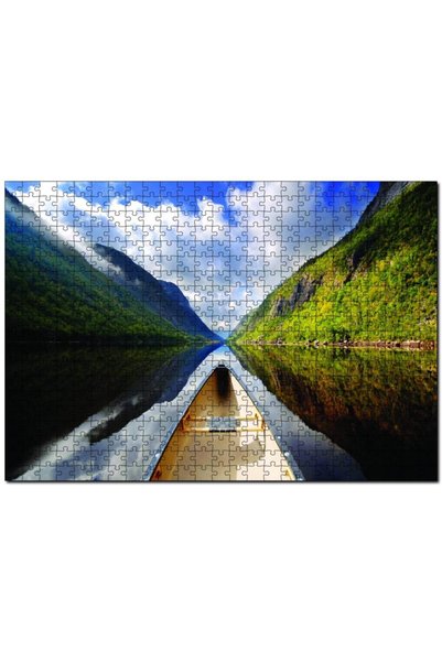 Cakapuzzle Boat on the River 255 Piece Puzzle Jigsaw Puzzle Mdf (wood)