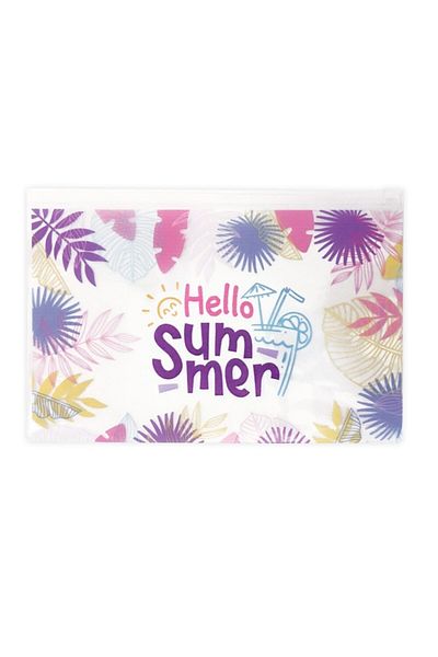 Artikel حقيبة يد للمكياج ومنظم للشاطئ شفافة متعددة الأغراض من Hello Summer، مقاس 20 × 30 سم